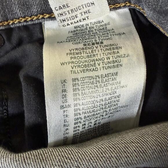 Diesel D-Strukt Jeans Mens 38x32 Gray Slim Medium Wash Faded Stretch Taper Denim - Picture 10 of 10